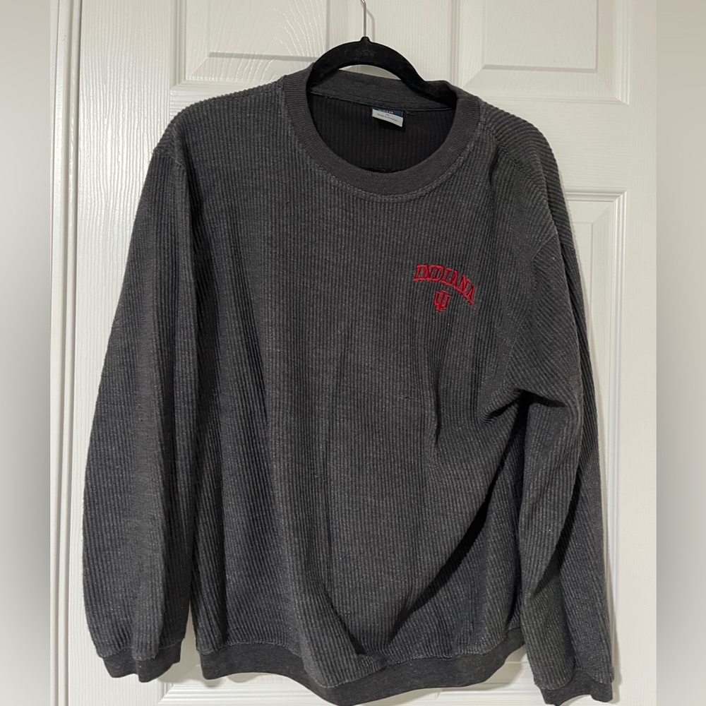 IU gray crewneck